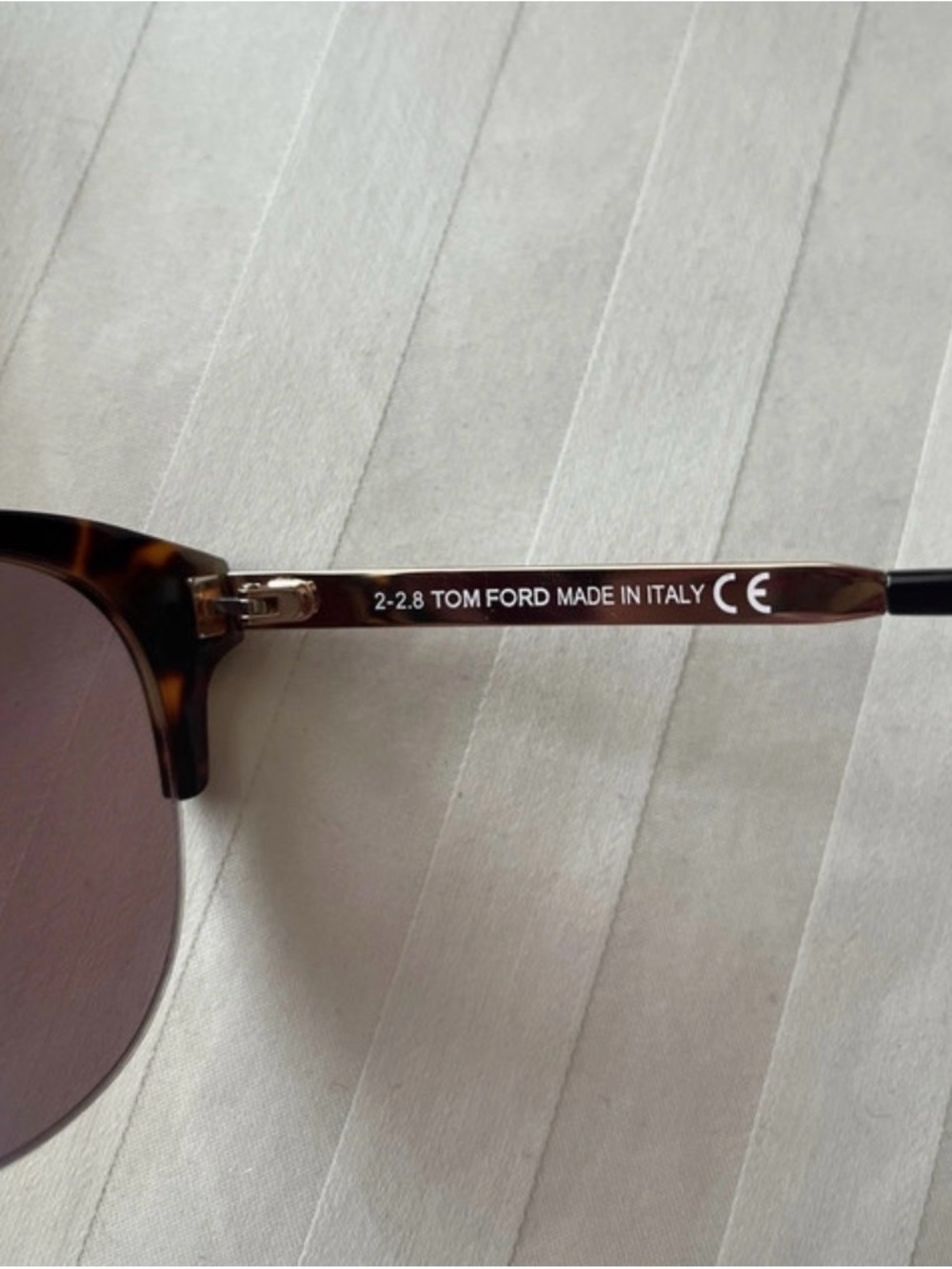 Tom Ford Tortoiseshell Frame Sunglasses with Brown Lenses - Picture 6 of 7